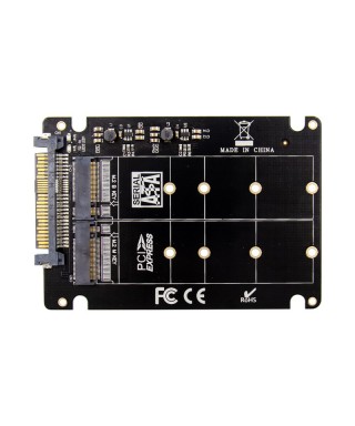 U.2 to M.2 B-key & M.2 M-key NVMe SSD Adapter