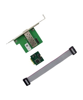 M.2 A+E 1-port Open SFP Gigabit Ethernet Network Adapter with Intel WGI210AS Chip