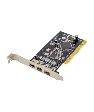 PCI 3-port 2b 2a 1394 FireWire Card, 2 FireWire-800 Port & 1 FireWire-400 Port