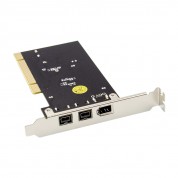 PCI 3-port 2b 2a 1394 FireWire Card, 2 FireWire-800 Port & 1 FireWire-400 Port