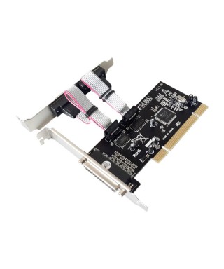 PCI 2-port RS232 Serial & 1-port Parallel 2S1P Combo Card with ASIX MCS9865 Chipset