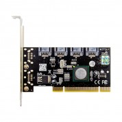 PCI 4-port SATA II 3 Gbps Controller Card 