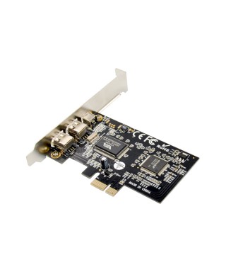 PCIe x1 3-port 1394A FireWire 400 Adapter Card