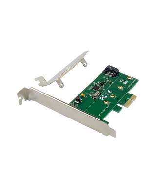 PCIe 3.0 x1 1-port M.2 B-key & 1-port SATA III Expansion Card
