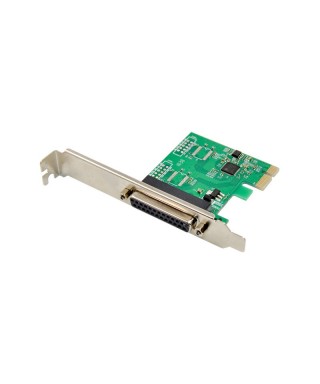 PCIe x1 1-port DB25 Parallel Adapter Card with ASIX AX99100 Chipset