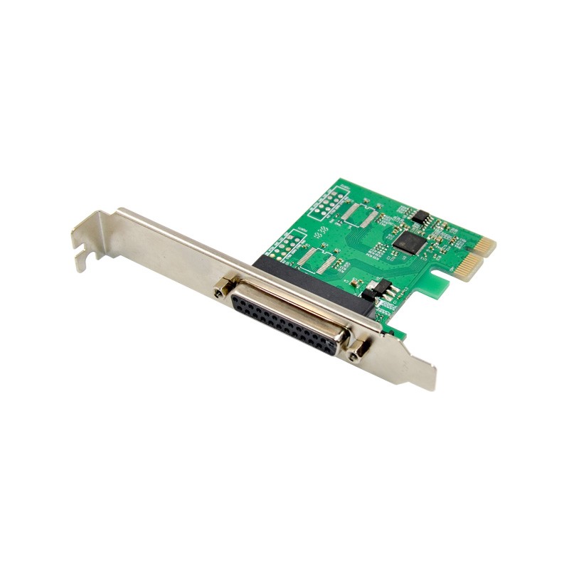 PCIe x1 1-port DB25 Parallel Adapter Card with ASIX AX99100 Chipset