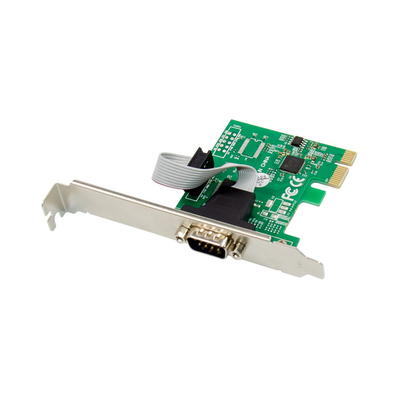 PCIe x1 AX99100 1-port DB9 RS232 Serial Adapter Card with 16950 UART