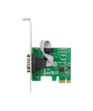 PCIe x1 AX99100 1-port DB9 RS232 Serial Adapter Card with 16950 UART