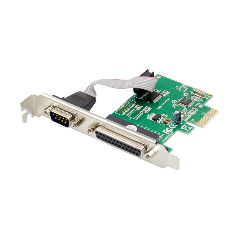 PCIe x1 CH382L 1-port RS232 Serial & 1-port Parallel 1S1P Combo Card