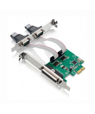 PCIe x1 CH382L 2-port RS232 Serial & 1-port Parallel 2S1P Combo Card