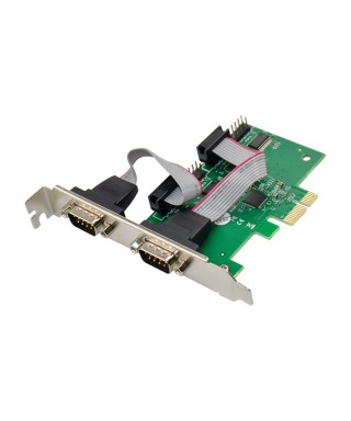 PCIe x1 AX99100 4-port DB9 RS232 Serial Adapter Card with 16950 UART