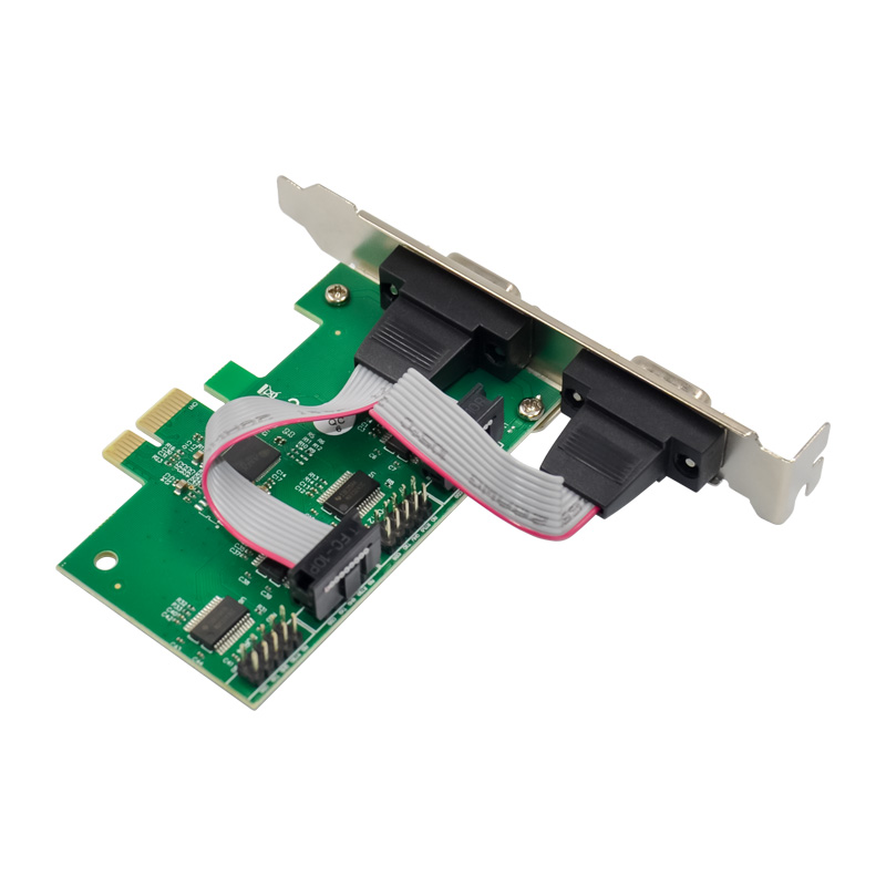 PCIe x1 AX99100 4-port DB9 RS232 Serial Adapter Card with 16950 UART