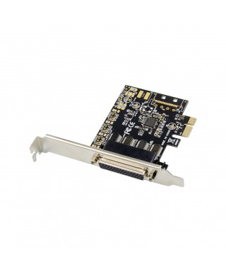 PCIe x1 AX99100 4-port RS232 Serial Adapter Card with DB44 to DB9 Break-out Cable