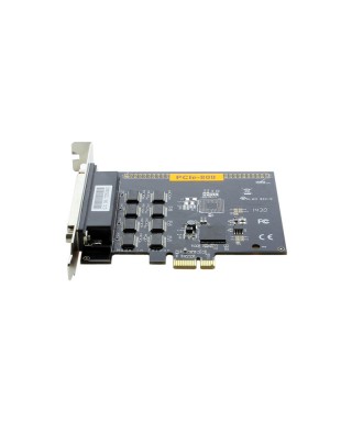 PCIe x1 XR17V358 8-port RS232 Serial Adapter Card with DB62 to DB9 Breakout Cable