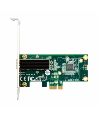 PCIe x1 Single SFP Port Intel WGI210AS Chipset Gigabit Ethernet Network Adapter