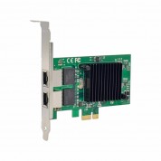 PCIe x1 2-port RJ45 Intel JL82575EB Chipset Gigabit Ethernet Network Interface Card