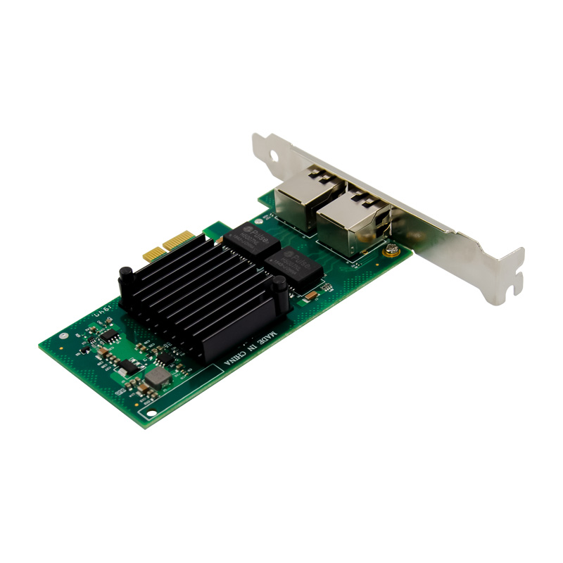 PCIe x1 2-port RJ45 Intel NHI350AM2 Chipset Gigabit Ethernet Network Interface Card