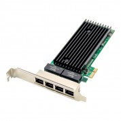 PCIe x1 4-port RJ45 Intel JL82576EB Chipset Gigabit Ethernet Network Interface Card