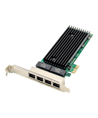 PCIe x1 4-port RJ45 Intel JL82576EB Chipset Gigabit Ethernet Network Interface Card