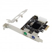PCIe to PS/2 Port for PC Keyboard Mouse Adapter Card