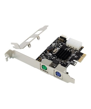 PCIe to PS/2 Port for PC Keyboard Mouse Adapter Card