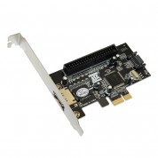 PCIe 1.0 x1 1-port eSATA & 1-port SATA II 3 Gbps & 1-port PATA Combo Controller Card