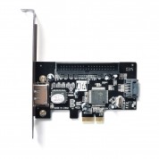 PCIe 1.0 x1 1-port eSATA & 1-port SATA II 3 Gbps & 1-port PATA Combo Controller Card