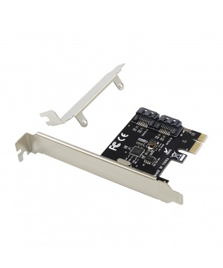 PCIe x1 2-port SATA III 6 Gbps Expansion Card