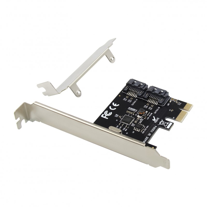 PCIe x1 2-port SATA III 6 Gbps Expansion Card