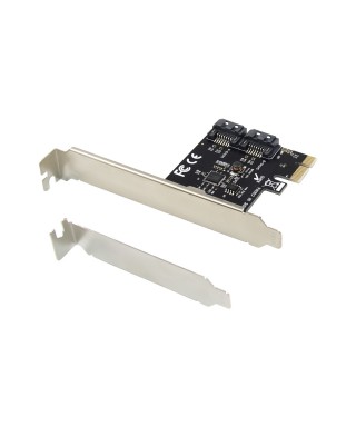 PCIe x1 2-port SATA III 6 Gbps Expansion Card