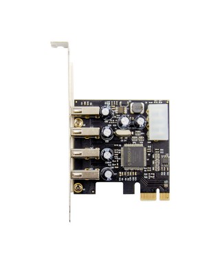 PCIe x1 4-port USB 2.0 Type-A USB Host Card