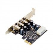 PCIe x1 4-port USB 2.0 Type-A USB Host Card