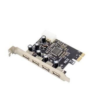 PCIe x1 4-port USB 2.0 Type-A USB Host Card