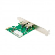 PCIe x1 2-port USB 3.0 Type-A USB Host Card with Asmedia ASM1042 Chipset