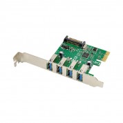 PCIe x1 4-port USB 3.0 Type-A USB Host Card with NEC720201 Chipset
