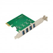 PCIe x1 4-port USB 3.0 Type-A USB Host Card with NEC720201 Chipset