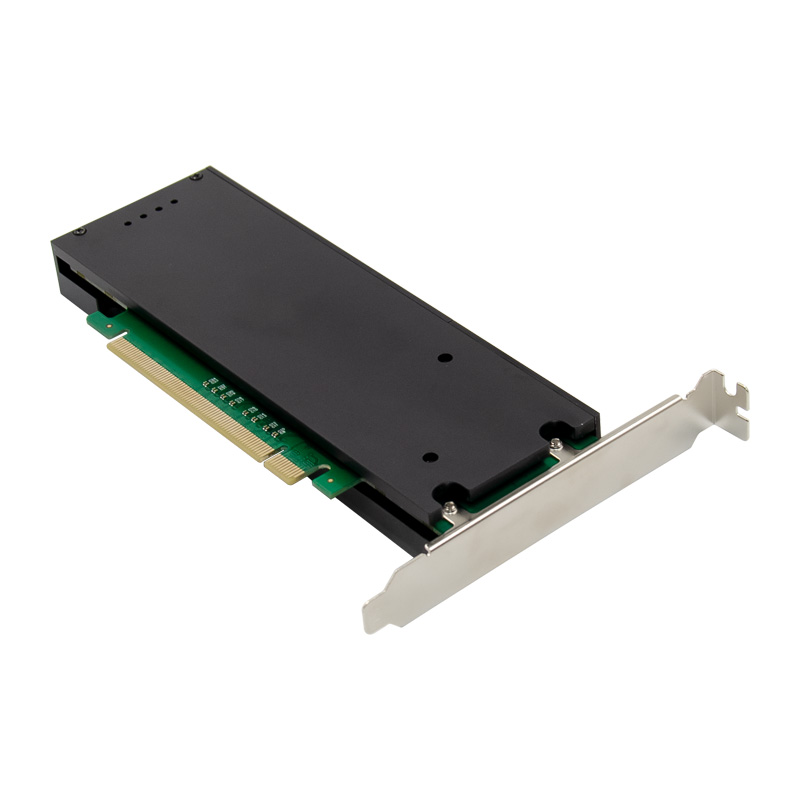 PCIe 3.0 x16 4-port M.2 M-Key NGFF NVMe SSD Expansion Card
