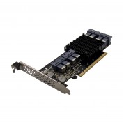 PCIe 3.0 x16 PEX8749 8-port U.2 SFF8643 NVMe SSD Expansion Card