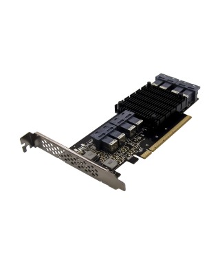 PCIe 3.0 x16 PEX8749 8-port U.2 SFF8643 NVMe SSD Expansion Card