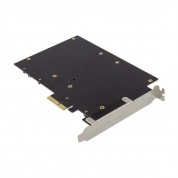 PCIe 2.0 x2 2-port 2.5-inch SSD / HDD SATA III 6 Gbps RAID card