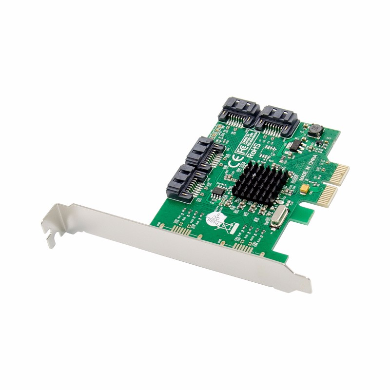 PCIe 2.0 x2 4-port SATA III 6 Gbps Expansion Card