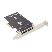 PCIe 2.0 x2 4-ch SATA III 6 Gbps Controller Card with 4 SATA & 2 eSATA Port