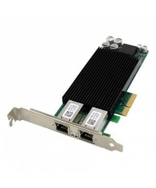 PCIe x4 2-port RJ45 POE+ Gigabit Server Network Card with Intel JL82576EB Chip