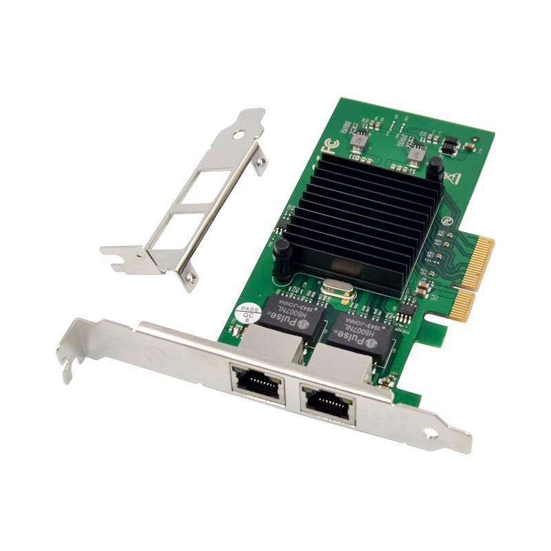 PCIe x4 2-port RJ45 Intel JL82576EB Chipset Gigabit Ethernet Network Interface Card