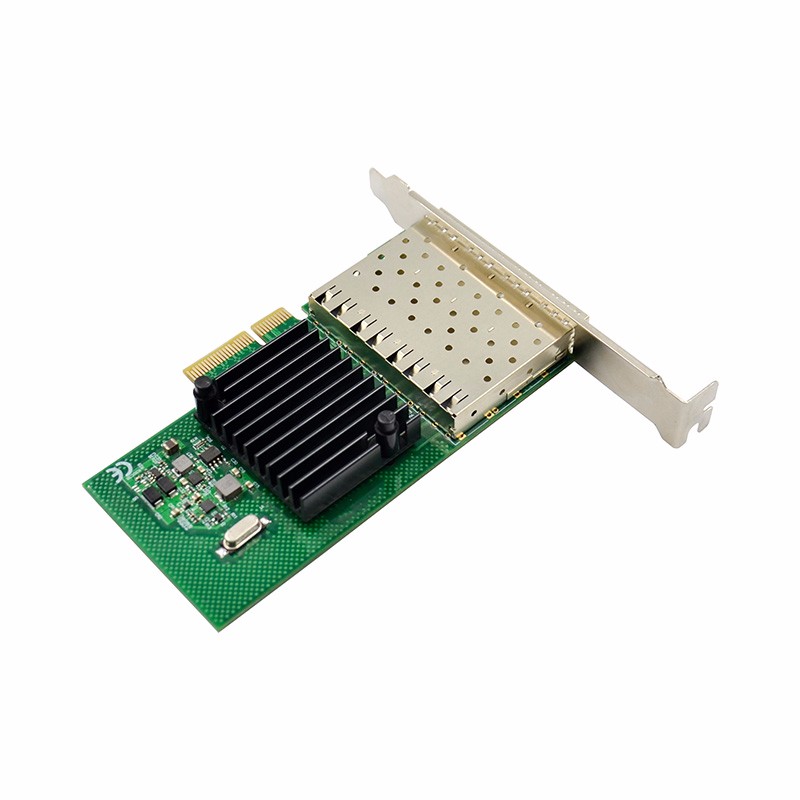 PCIe x4 Quad SFP Port Intel NHI350AM4 Chipset Gigabit Ethernet Network Adapter