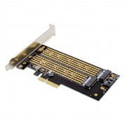 PCIe 3.0 x4 1-port M.2 B-key & 1-port M.2 M-key Controller Card