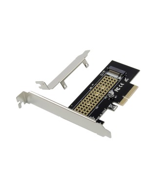 PCIe 3.0 x4 1-port M.2 M-key NGFF NVMe Controller Card