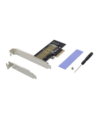 PCIe 3.0 x4 1-port M.2 M-key NGFF NVMe Controller Card