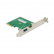 PCIe x4 2-port USB 3.1 Host Card, 1 USB-A & 1 USB-C Port