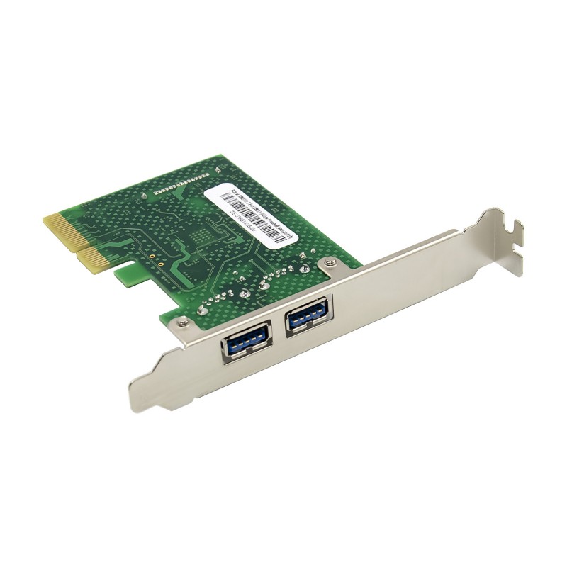 PCIe x4 2-port USB 3.1 Type-A USB Host Card with 3A/port